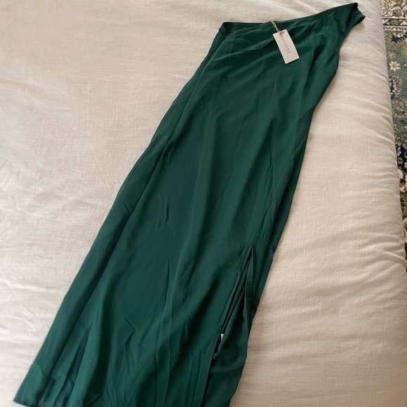 RIHOAS The Green One Shoulder Sleeveless Maxi - Picture 3 of 4